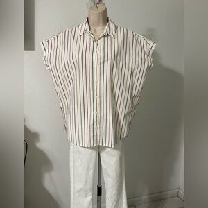 Madewell button down short sleeve top size small